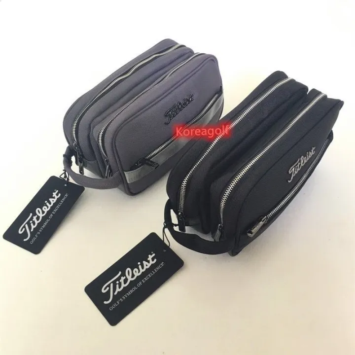 Titleist New Golf Clutch Double Zipper Men's School Bag Nylon Clutch