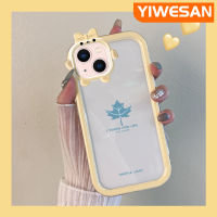 YIWESAN เคสใบเมเปิลเป็นของฝากสำหรับ iPhone 13,iPhone 13,13,iPhone 13,Pro,iPhone 13,Pro,iPhone 13,Pro,Max,เคสนิ่มซิลิโคนใสป้องกันเลนส์หลายสีเคสมือถือกันกระแทกทนทานต่อการตกและรอยขีดข่วน