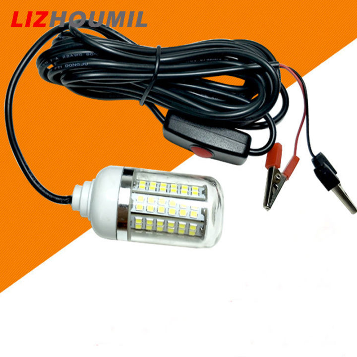 โคมไฟปลา-ip68-12v-24v-ไฟตกปลาใต้น้ำ108led-สำหรับมืออาชีพไฟเลี้ยงปลาตัวหนีบปากจระเข้ดึงดูด