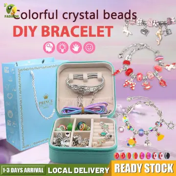 Bright Creations 71 Pcs Charm Bracelet Making Kit for Girls, Silver India |  Ubuy