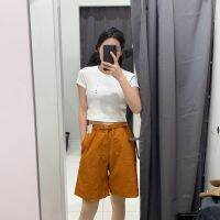 Uniqlo mens and womens clothing couple models 2022 summer hiking shorts casual overalls belt casual pants 447266