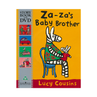 Time for a Story Za-za S baby brother Zazas brothers second child English story picture book parent-child English reading with Animation DVD English original imported childrens book