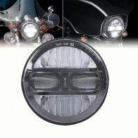 5.75 quot;Inch Round LED Headlight with Halo Ring White DRL Black/Chrome For Honda Shadow VT 600 700 750 1100 VTX 1300 1800