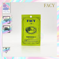 (ซอง) FACY Whitening C with Seaweed 2 IN 1 Cold Scrub MudMask. เฟซี่ โคลนเย็นพอกหน้าสาหร่ายทะเล ไวท์เทนนิ่งซี (10 กรัม)