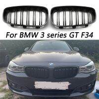 Fromt Bumper Car Styling Kidney Racing Grille Fit For BMW 3 Series GT F34 2012-2020 Repalcement Dual Slat Gloss Black M Color