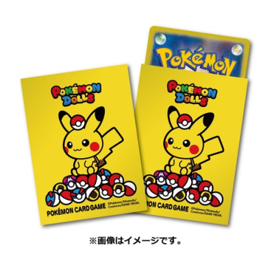 [Pokemon Japan] Sleeve - ลาย Pokemon Dolls ลิขสิทธิ์แท้ Pokémon Center สลีฟ, ซองการ์ด, ซองใส่การ์ด