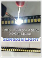 100PCS 2835 LED 0.5W White SMD/SMT PLCC-2 2835 White 150Ma 50-65lm 6000-6500K 2835 diodes High Power LED Ultra Bright SMD LED