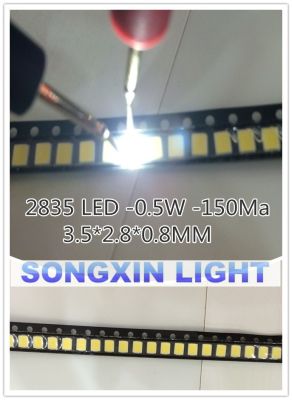 【LZ】●☂  100PCS 2835 LED 0.5W White SMD/SMT PLCC-2 2835 White 150Ma 50-65lm 6000-6500K 2835 diodes High Power LED Ultra Bright SMD LED