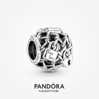 Official Store Pandora Openwork Chain Link Padlock Charm