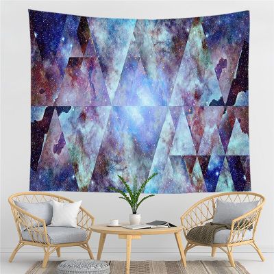 Triangle Tapestry Wall Hanging Boho Decor Wall Cloth Tapestries Psychedelic Hippie Colorful Tapestry Mandala Wall Carpet