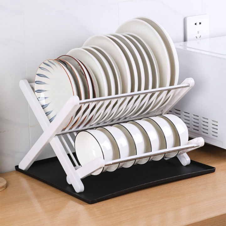 Kitsure Dish Drying Rack- Space-Saving Dish Rack with a Cutlery Holder for  Kitchen Counter Durable Stainless Steel - AliExpress