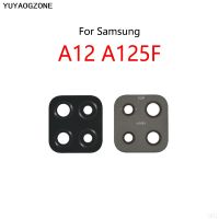 2PCS / Lot สําหรับ Samsung Galaxy A12 A125F เลนส์ด้านหลังกล้องกระจกเลนส์กระจก