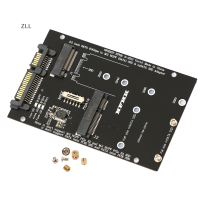 ZLL M.2 NGFF mSATA SSD TO SATA 3.0อะแดปเตอร์2 in 1การ์ดแปลงสำหรับแล็ปท็อปพีซี