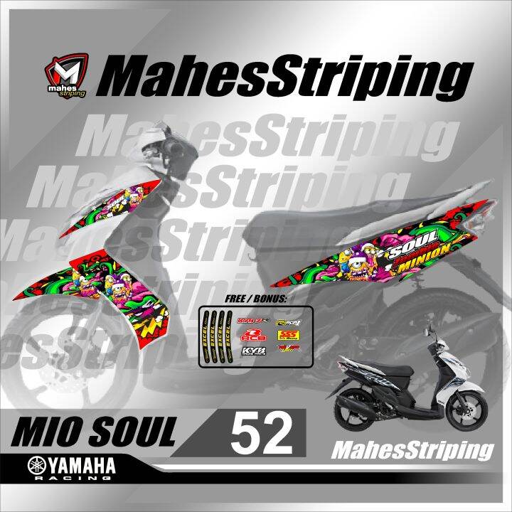 Sticker Striping Lis Variasi Mio Soul 2007 2008 2009 2010 2011 2012