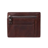Genuine Leather Card Holder Wallet RFID Credit ID Card Holder Coin Purse Money Case For Men Small Wallet Male Portomonee Card Holders