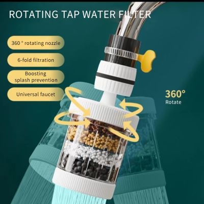 6 Layers Faucet Filter 360° Kitchen Foamer Universal Shower Water Purifier for Bathroom Household Kitchen Accessories Basin