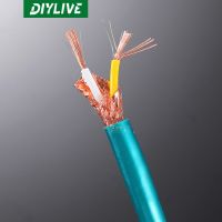 【DT】1 m~30m High wind Ortofon 8N high purity square core copper fired audio signal cable audio RCA double lotus wire scattered money  hot