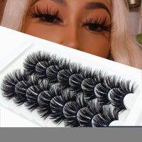 IEEYEEY 5/8 pairs 25mm mink eyelashes fluffy dramatic false eyelashes natural Faux mink eyelash extensions eye makeup eyelashes