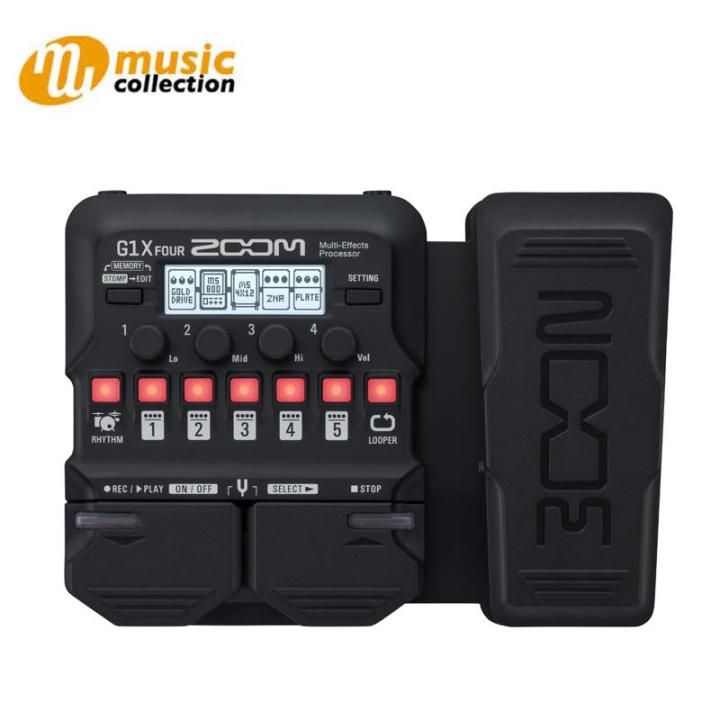 เอฟเฟคกีตาร์-zoom-g1x-four-guitar-multi-effect-pedal