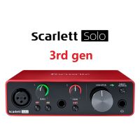 ใหม่ล่าสุดFocusrite Scarlett Solo (3rd Gen) อินเตอร์เฟซเสียงUSBการ์ดเสียง 24-Bit/192KHz AD-Convertersสำหรับการบันทึกไมค์กีต้าร์