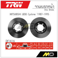 TRW จานเบรก  MITSUBISHI L200 Cyclone ปี 1987-1995