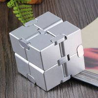 【LZ】▫♂  Stress Relief Toy Premium Metal Infinity Cube Portable Decompresses Relax Toys for Adults Men Women