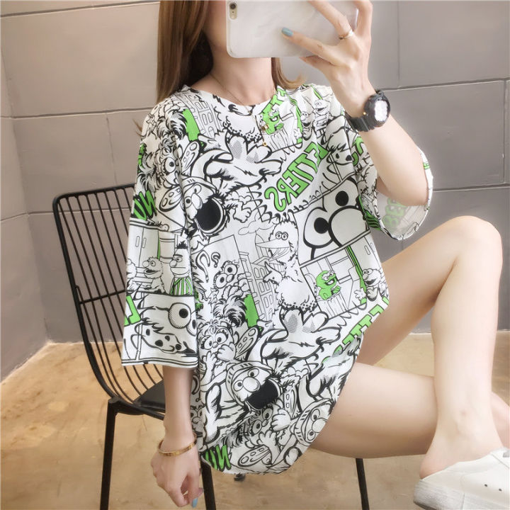 2021-summer-new-couple-womens-clothing-korean-style-loose-half-sleeve-net-red-top-clothes-ins-style-short-sleeve-t-t-shirt