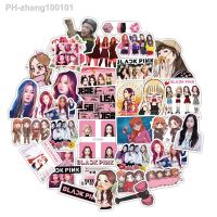 10/30/50pcs Popular Korean Girl Group Black Pink Cute Sticker Luggage Laptop Ipad Computer Skateboard Car Pvc Sticker Wholesale