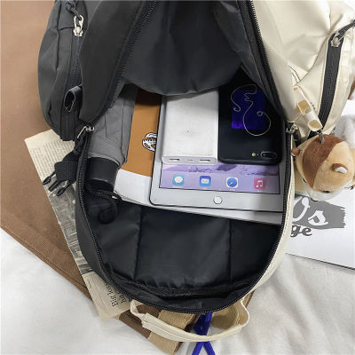 แฉกเกิล☊Ronaldo กระเป๋าเป้สะพายหลังสำหรับนักเรียนวิทยาลัยชาย,กระเป๋าเป้สะพายหลังญี่ปุ่นแบบยืดหยุ่นและได้รับความนิยมในอินสตาแกรมปี2021