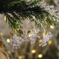 【CW】Car Pendant Christmas Transparent Angel Pendant Creative New Little Angel Pendant Christmas Tree Ornament 4