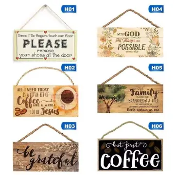 6 Pcs Wooden Mini Coffee Bar Sign Farmhouse Coffee Bar Decor Rustic But  First Coffee Sign Love Is Brewing Coffee Table Sign Vintage Coffee Wood  Plaque