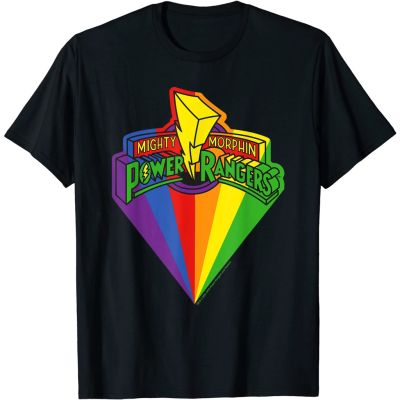 Power Rangers Rainbow Prism And Classic Logo T-Shirt