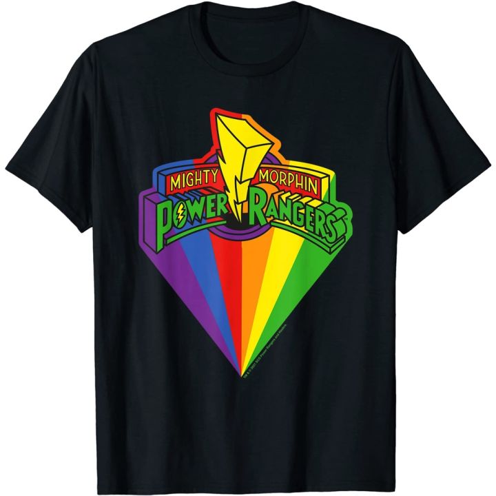 power-rangers-rainbow-prism-and-classic-logo-t-shirt