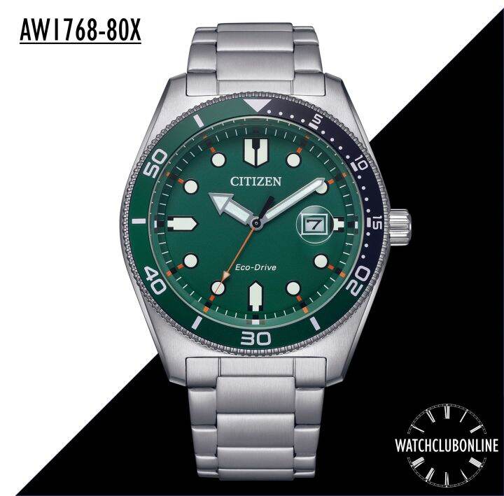 Jam Tangan Pria Citizen Aw1760 80x Eco Drive Dial Green Original Lazada Indonesia 3796