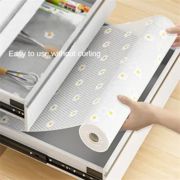 Self-Adhesive Kitchen Drawer Paper Thickened Oil-Proof Stickers Cabinet Mat  Closet Placemats Cuttable Cupboards Shelves