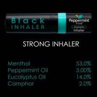 Peppermint Field Black Inhaler ยาดมแบล็คอินเฮเลอร์ ตราเป๊ปเปอร์มิ้นท์ (ยาสามัญประจำบ้าน) 2 ML.6 หลอด/แผง