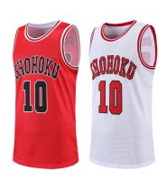 อะนิเมะ Shohoku โรงเรียนบาสเกตบอลทีม Jersey เสื้อกั๊กคอสเพลย์เครื่องแต่งกาย Sakuragi Rukawa Jersey เสื้อกีฬาสวมใส่วิ่งหลวม Tank Top