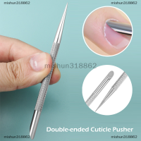 mishun318862 Double ended NAIL Pusher cuticle Remover เล็บเล็บเท้าความงามเครื่องมือเหล็ก