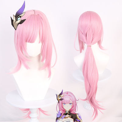 Honkai: Star Rail Aponia Elysia March 7th Cosplay Wig Anime Women Hair Hairpiece Heat Resistant Synthetic Halloween Party