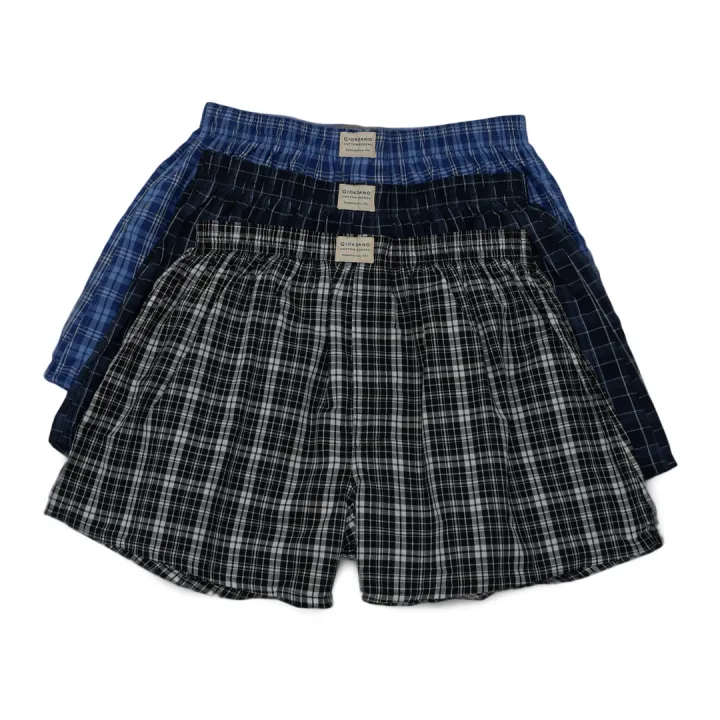 GIORDANO Men's Color Contrast Boxer Shorts (01179139) | Lazada PH
