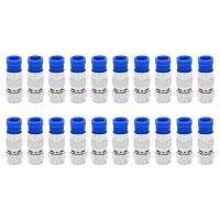 Rg6 F Type Connector Coax Coaxial Compression Fitting 20 Pack (Blue)