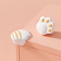 【LZ】 Cartoon Cat Claw Silicone Door Stopper Crash Pad Wall Protector Decorative Door Stops Handle Bumper Guard Anti-slip Shockproof