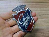 โลโก้คลาสสิค ฟอร์ด เกีย ขนาด 7.5 * 5.5 cm Classic Ford Ghia XF FAIRMONT 4.9 Emblem metal logo