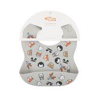 【CW】 Rainbow amp;Iris Muslin Baby Silicone Bib Personalized Set Newborns