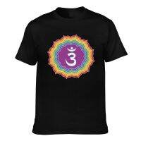 Fashion Mandala Buddhist Seven Chakras Flower Hot Sale Men Pure Cotton T-Shirt