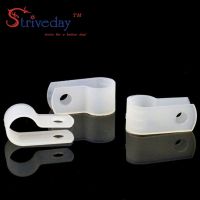 500pcs/lot White Type R Line deduction Wiring Accessories Type R Line Card Clamps 8.4mm Cable retention Clips