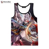 Camisetas sin mangas con estampado 3D de Inuyasha para hombre, ropa sin mangas de Anime, Harajuku, con personalidad, 2023