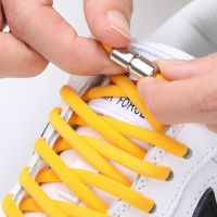 NEW 1 Pair Round Capsule Elastic Shoelace No tie Shoelaces Shoes Accessories Metal Lock Suitable For All Kinds Of Lazy laces