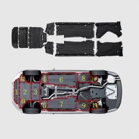 【HOT】ஐ✟卐 installation fit for A6 LC7C8 A7 chassis body engine gearbox lower guard plate plastic lint high quality Guard