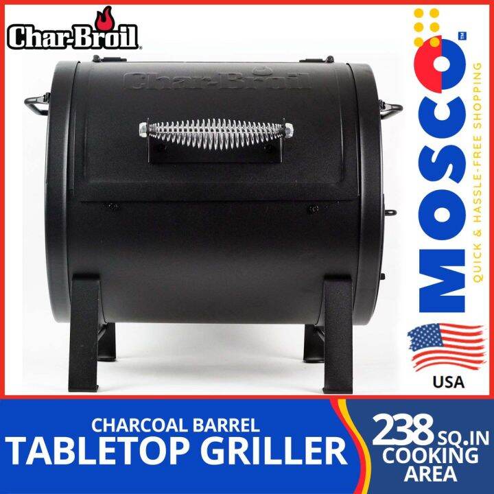 CharBroil™ Tabletop Charcoal Grill Smoker Griller Offset Firebox